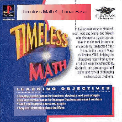 Timeless Math 4 - Lunar Base (USA) Cover
